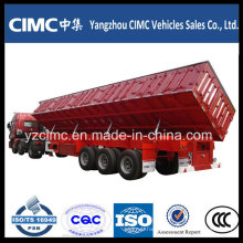 Cimc 60t 3 Axles Side Dump Semi Trailer / Dumper Truck Trailer